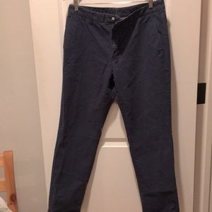 Bonobos mens Chinos slim straight leg pants size 33x30 navy